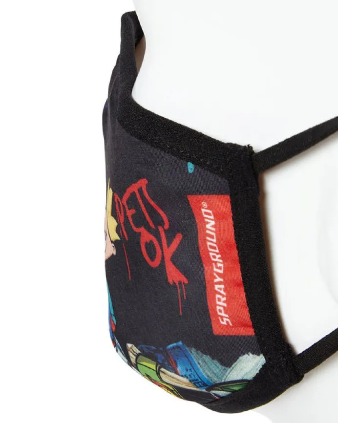 ADULT HEY ARNOLD MONEY STACKS FORM FITTING FACE-COVERING