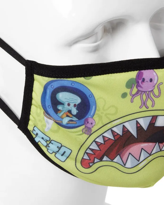 ADULT SPONGEBOB JAPAN SHARK FORM FITTING FACE-COVERING