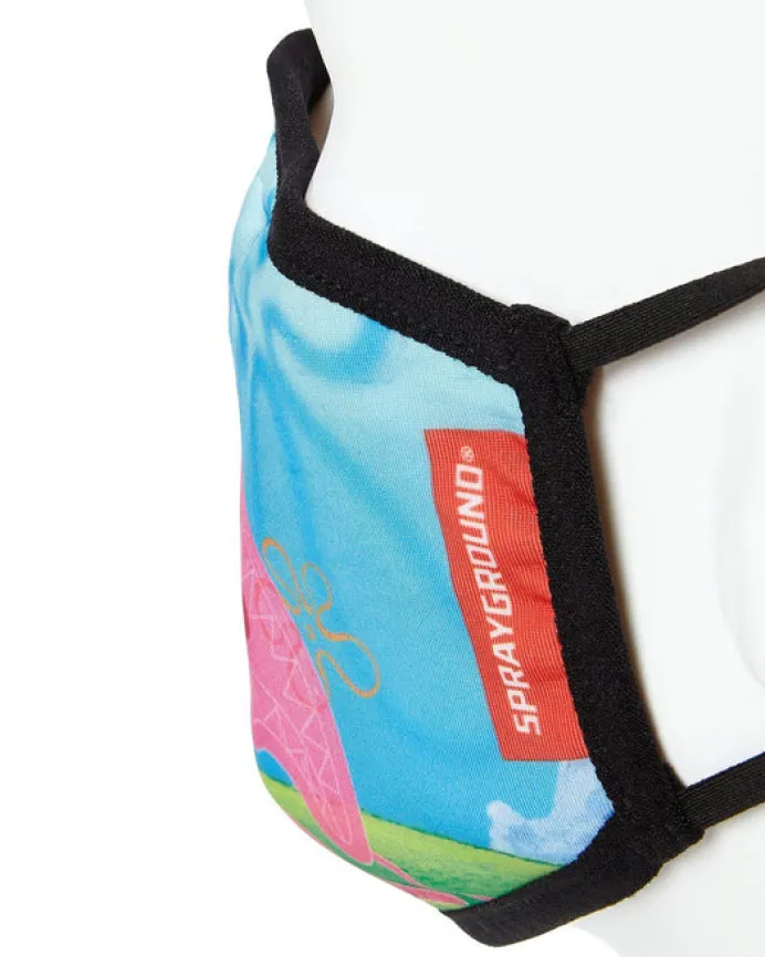 ADULT SPONGEBOB JELLY SHARK FORM FITTING FACE-COVERING