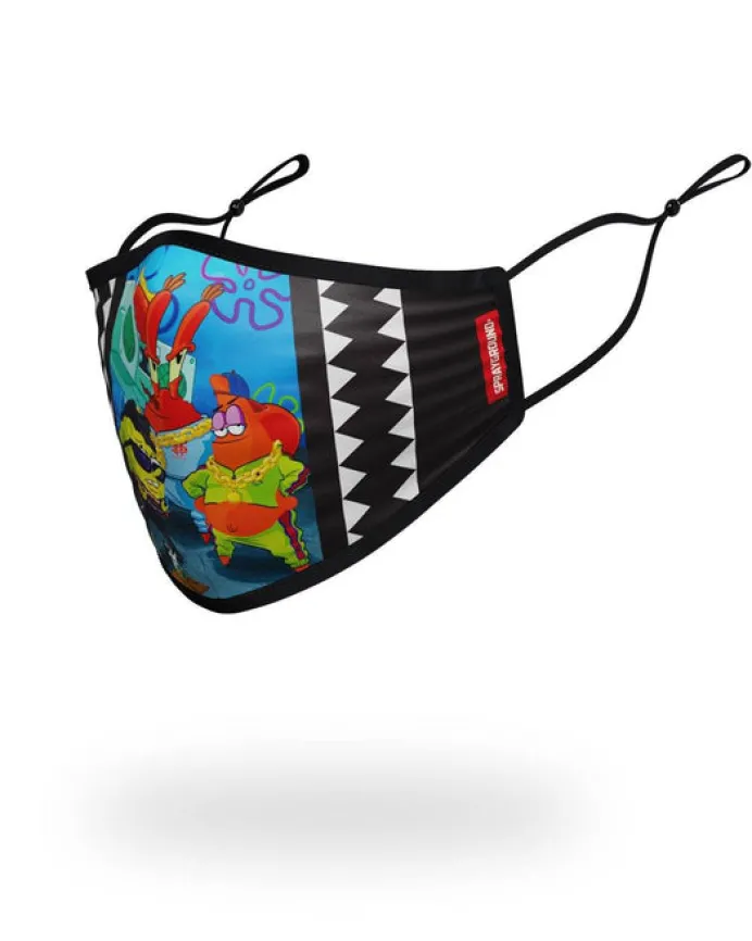 ADULT SPONGEBOB TRACK SUIT FORM FITTING FACE-COVERING