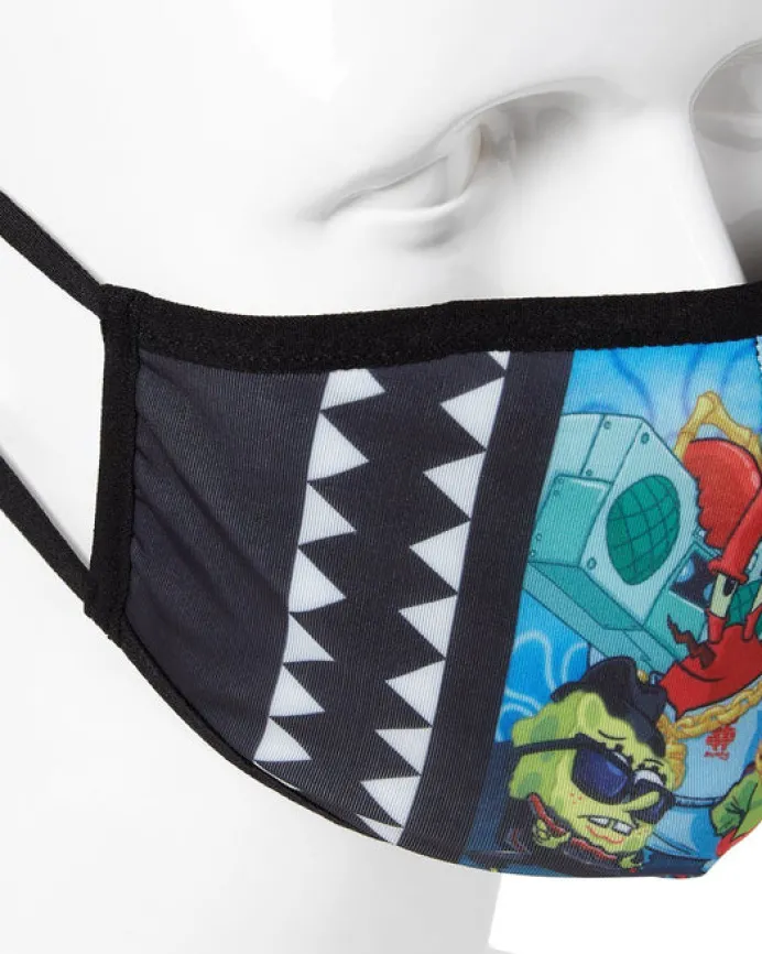 ADULT SPONGEBOB TRACK SUIT FORM FITTING FACE-COVERING