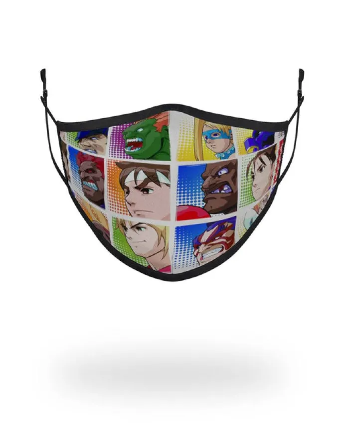 ADULT STREET FIGHTER PLAYER SELECT FORM FITTING FACE-COVERING