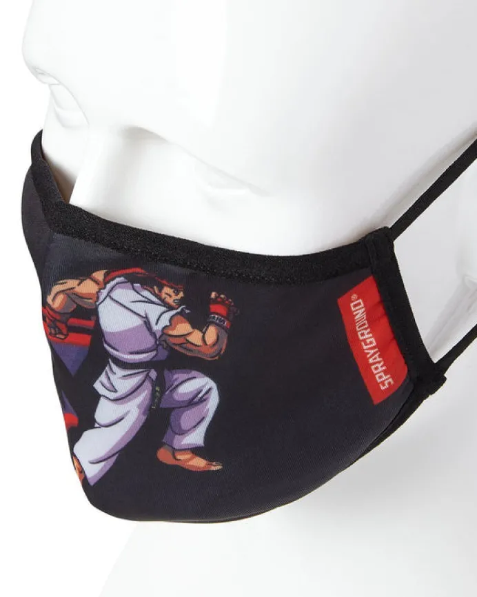 ADULT STREET FIGHTER RYU SHARK FORM FITTING FACE-COVERING