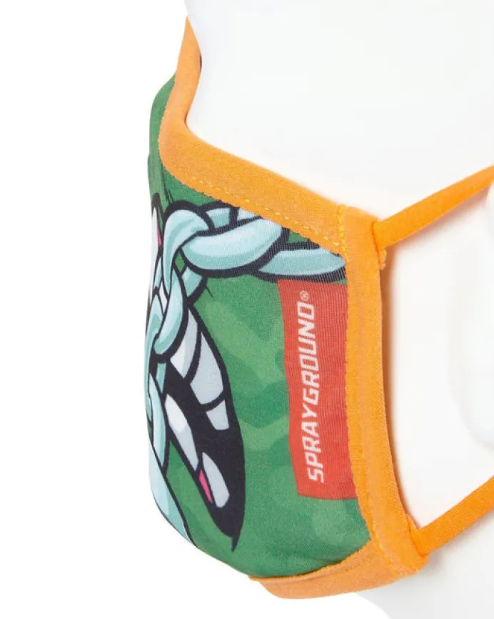 ADULT TMNT: MICHELANGELO SHARK FORM FITTING FACE-COVERING