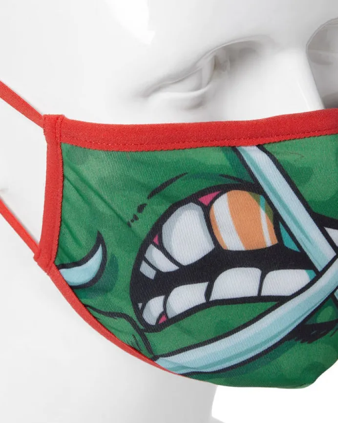 ADULT TMNT: RAPHAEL SHARK FORM FITTING FACE-COVERING