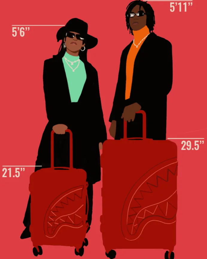 DREAMY TECHNICOLOR SHARKNAUTICS HARDSHELL CARRY-ON LUGGAGE