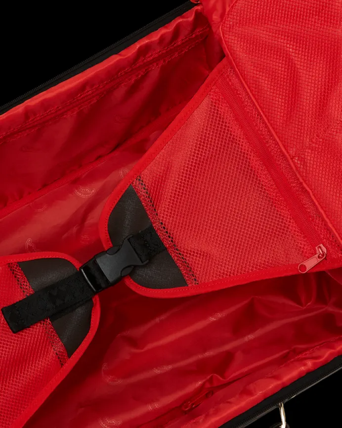 EXTERIOR GOLD ZIP POCKET SHARKS IN PARIS JETSETTER CARRY-ON LUGGAGE