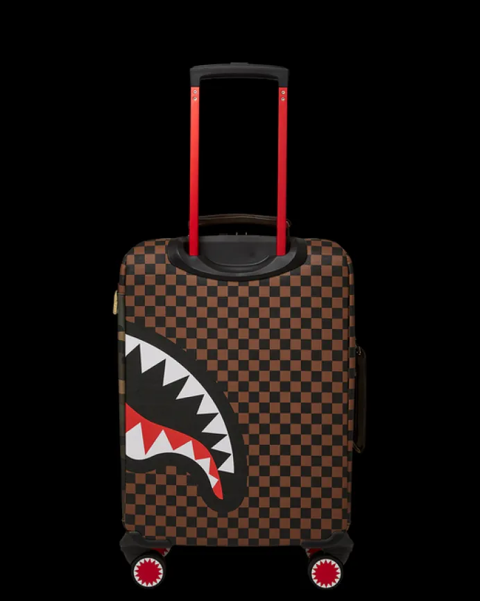 EXTERIOR GOLD ZIP POCKET SHARKS IN PARIS JETSETTER CARRY-ON LUGGAGE