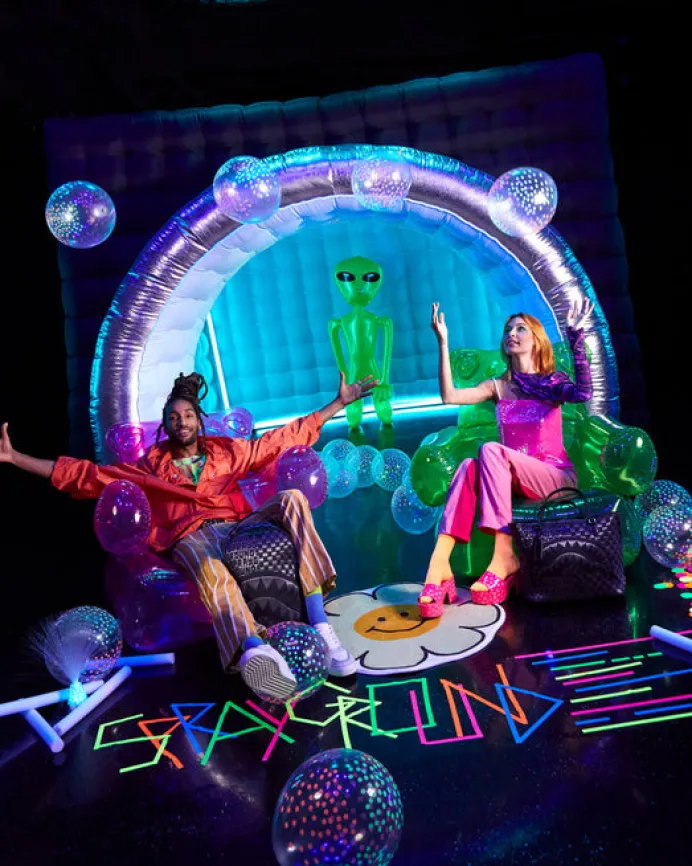 FIBER OPTIC LIGHTSHOW TOTE