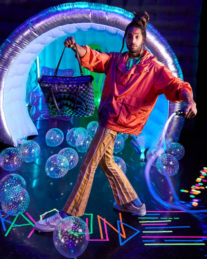 FIBER OPTIC LIGHTSHOW TOTE