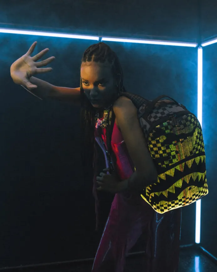 FIBER OPTICS 3AM THE PARTY NEVER STOPS BACKPACK