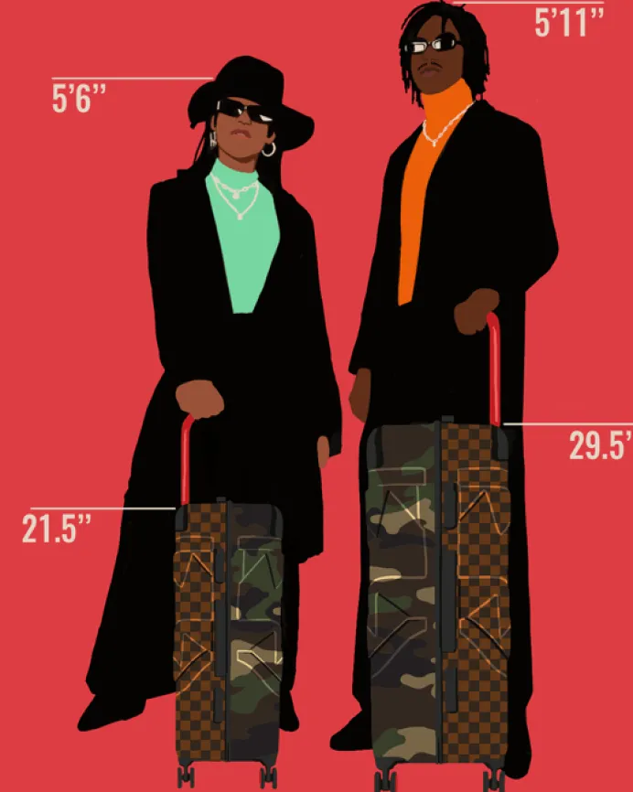 JUNGLE PARIS 29.5u201d FULL-SIZE SHARKITECTURE LUGGAGE