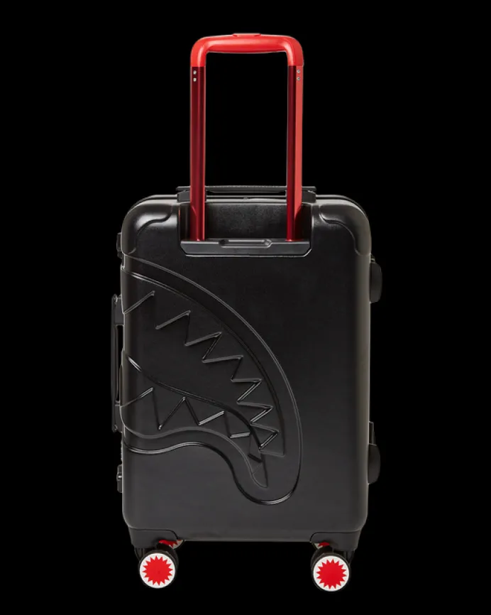 MOLDED SHARKITECTURE BLACK HARDSHELL CARRY-ON LUGGAGE