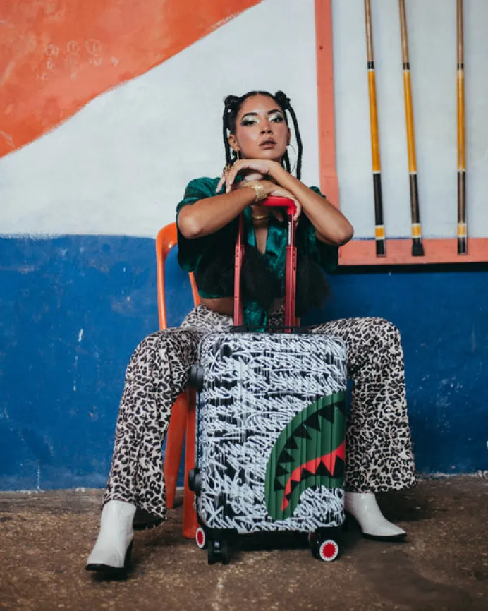 NIGHT NIGHT SHARKNAUTICS HARDSHELL CARRY-ON LUGGAGE