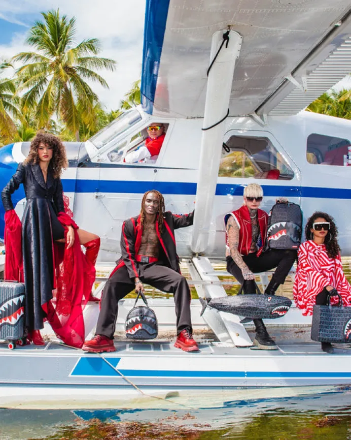 SHARKFINITY STEALTH PILOT SHARKNAUTICS HARDSHELL CARRY-ON LUGGAGE