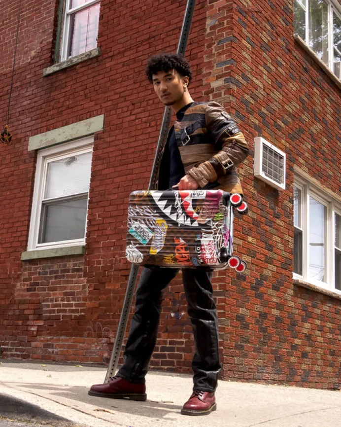 SHARKS IN PARIS THE RIZZ SHARKNAUTICS HARDSHELL CARRY-ON LUGGAGE