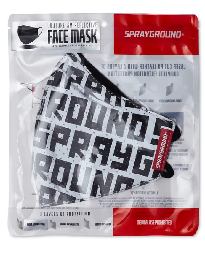 SPRAYGROUND INFINITI 3M REFLECTIVE FACE MASK