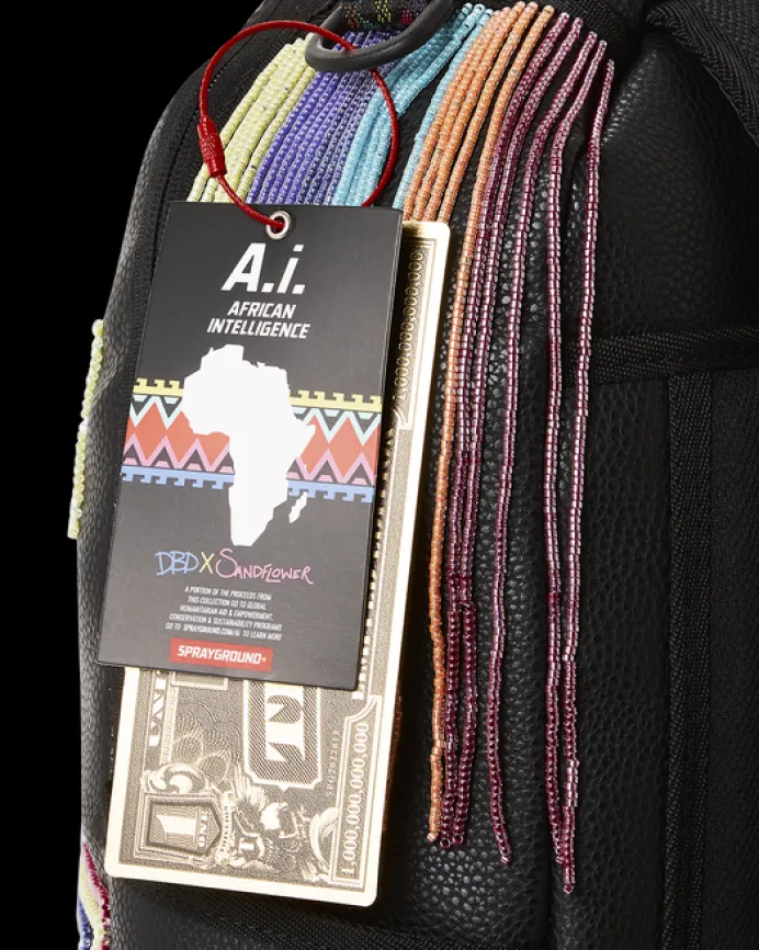 STAR RACER A.I.7 SANDFLOWER COLLAB BEADED BACKPACK